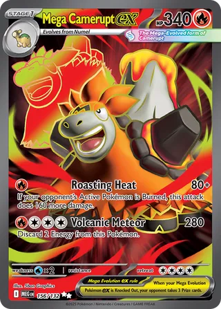 Mega Camerupt ex (Mega Evolution 156/132)